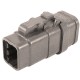 279561 - 6 circuit male DTM housing with heatshrink gland. (1pc)